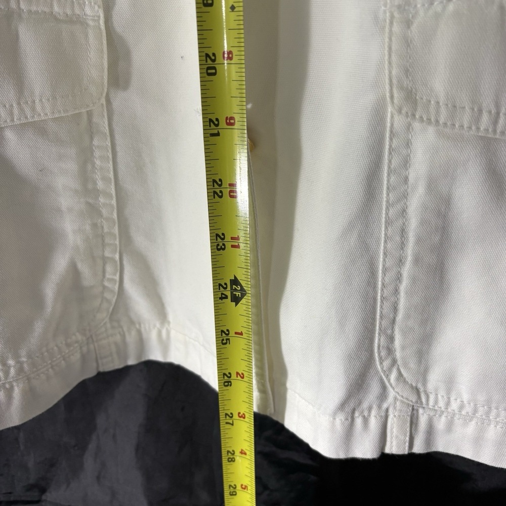 Lauren Ralph Lauren Womens Sz M Military 5 Pocket Jacket White w/Gold Buttons - Picture 8 of 10